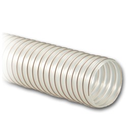6" D x 10' L FlexausMedium Duty Dust Hose (Clear)