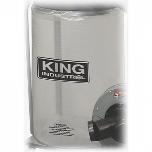 King Clear Plastic Bottom Dust Bags Box of 5
