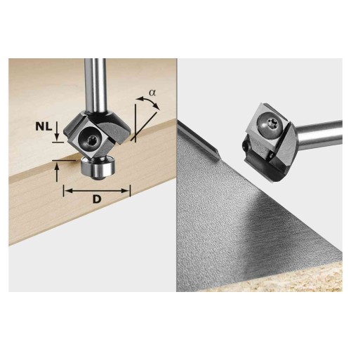 Cutter Trimming HW S8 HW 45Â° D27 12x12 KL