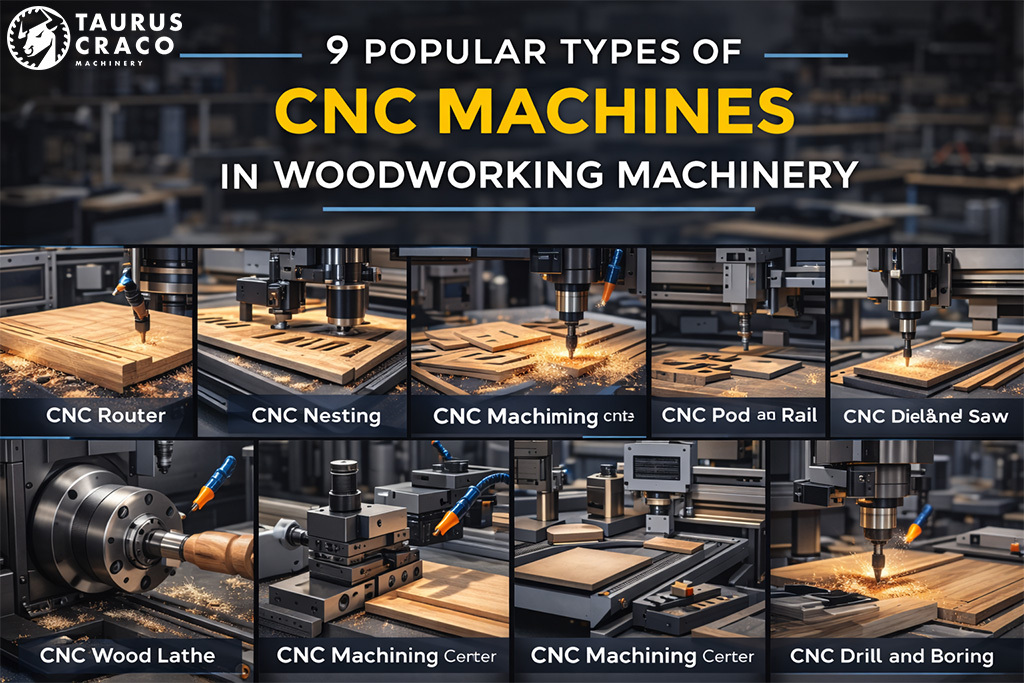 9 Popular Types of CNC Machines in Woodworking Machinery
