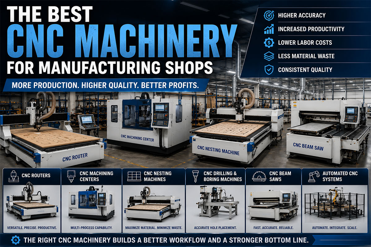Best CNC Machinery for Manufacturing Shops