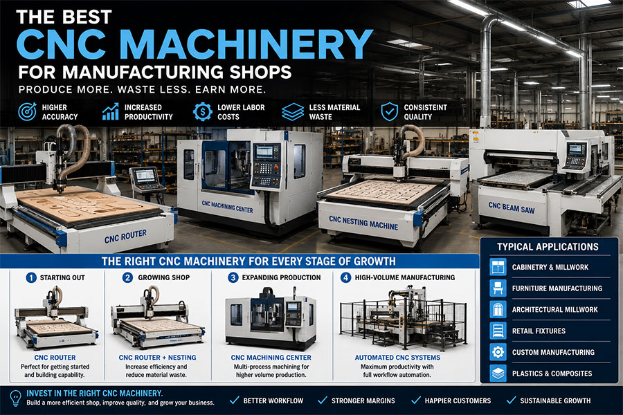 Best CNC Machinery for Manufacturing Shops