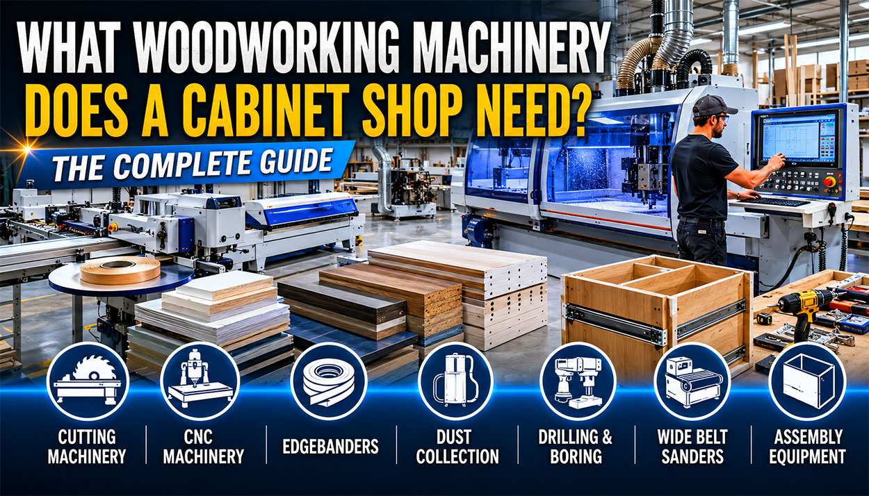 What Woodworking Machinery Does a Cabinet Shop Need?