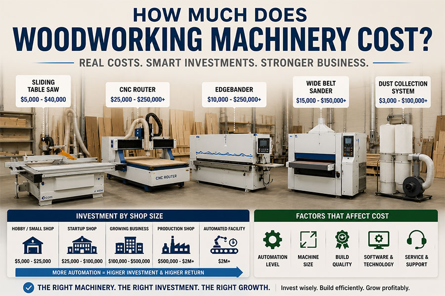 Woodworking Machinery Equipment Costs