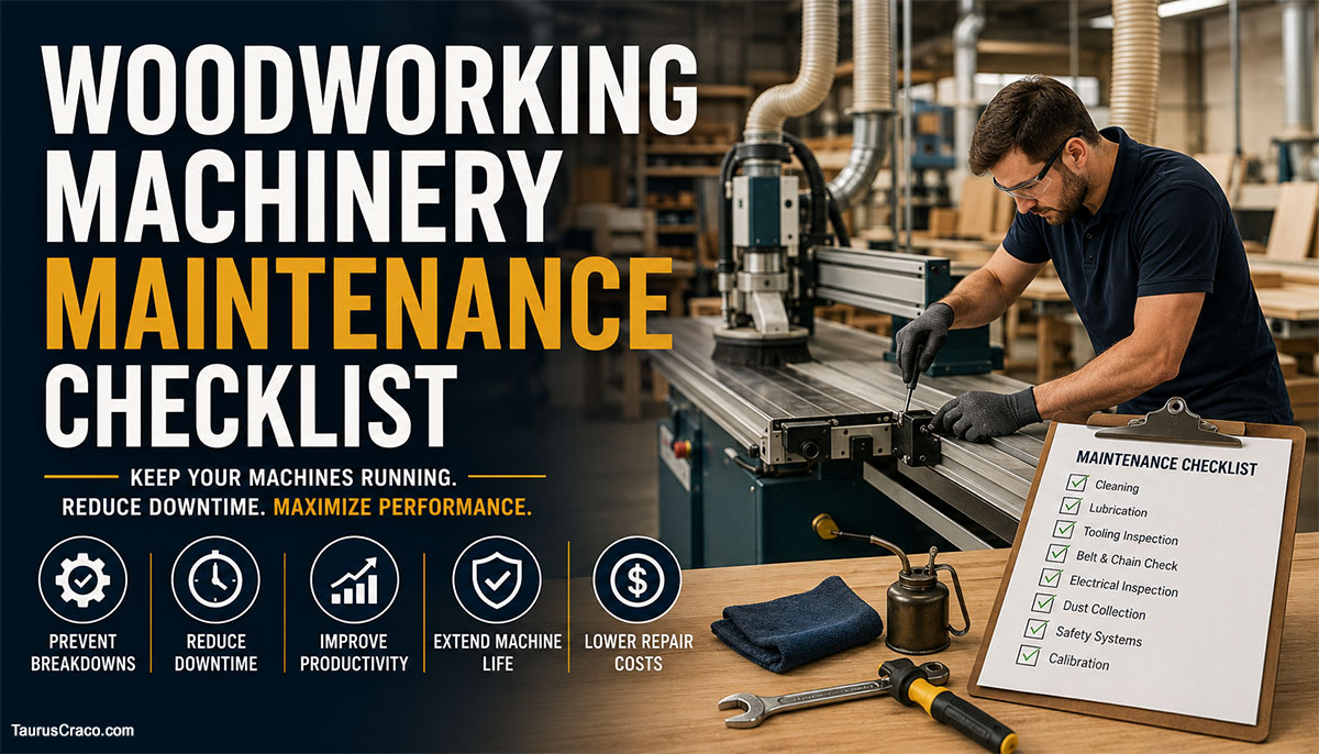 Woodworking Machinery Maintenance Checklist