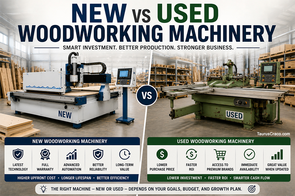 New vs Used Woodworking Machinery: Which Is Better?